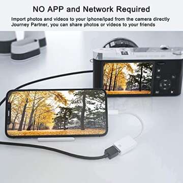 【Apple MFi Certified】 Lightning to USB Camera Adapter for iPhone/iPad, Female USB 3.0 OTG Cable Adapter Support Connect Camera,USB Flash Drive,Card Reader,MIDI Keyboard, Mouse