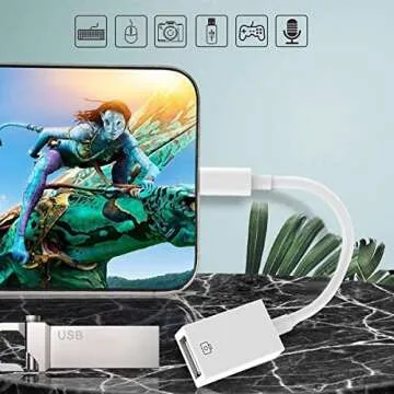 Versatile Lightning to USB Adapter for Apple Devices