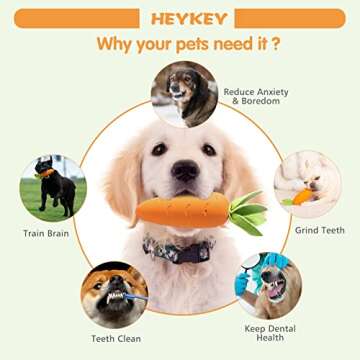 Durable HEYKEY Dog Toys for Aggressive Chewers