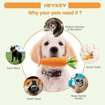 Durable HEYKEY Dog Toys for Aggressive Chewers