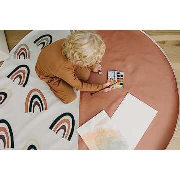 3-in-1 Splat Mat for High Chair - Easy to Clean & Durable