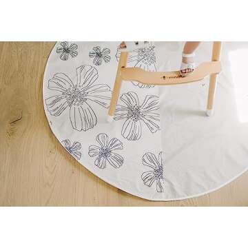 3-in-1 Splat Mat for High Chair - Easy to Clean & Durable