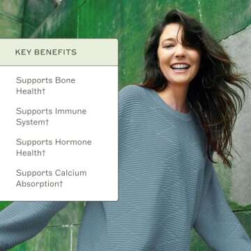 Dr. Amy Myers Vitamin D3 K2 Liquid Drops - 5 Drops Contain 5000 IU VIT D3, 50 MCG Vitamin K2 MK-7 - Support Immune System Function, Energy Level, Healthy Bones - Non-GMO, Tasteless, 1 OZ Liquid