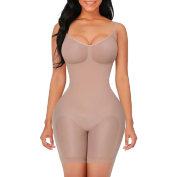 FeelinGirl Seamless Bodysuit Shapewear Butt Lifter High Waist Body Shaper under Dress Full Body Slim...