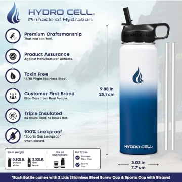 HYDRO CELL Insulated Water Bottle for All Ages