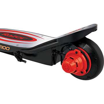 Razor Power Core E100 Electric Scooter - Aluminum Deck - Red - FFP