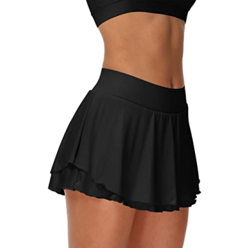 UrKeuf Women's Athletic Tennis Skirt with Pockets