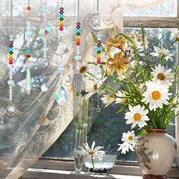 Colorful 7 Pieces Sun Catcher Crystals for Home Decor