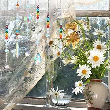 Colorful 7 Pieces Sun Catcher Crystals for Home Decor