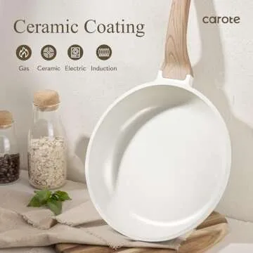 CAROTE 11 Piece Non Stick Cookware Set for Healthy Cooking