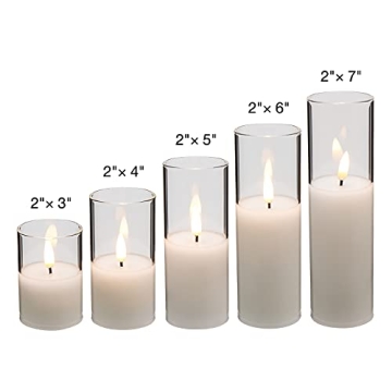 Eywamage Flameless Candles with Remote for Safe Ambiance