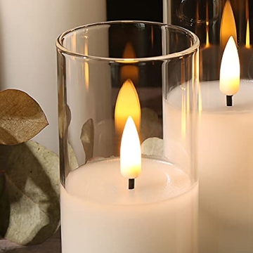 Eywamage Flameless Candles with Remote for Safe Ambiance