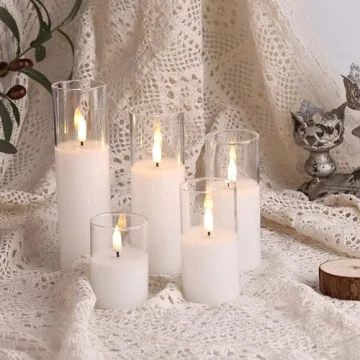 Eywamage Flameless Candles with Remote for Safe Ambiance