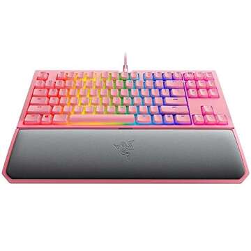 Razer BlackWidow TE Chroma v2 Mechanical Gaming Keyboard: Green Key Switches - Tactile & Clicky - Ch...