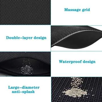 Kaxionage Cat Litter Mat - Easy Clean Solution