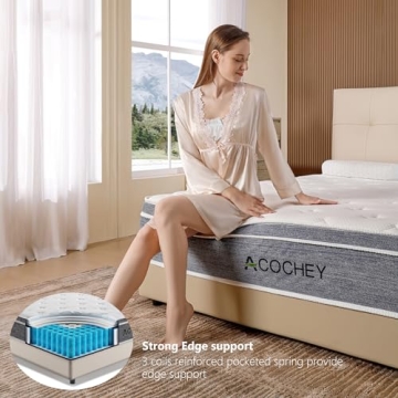 Acochey 10 Inch Queen Mattress - Comfort & Support in a Box