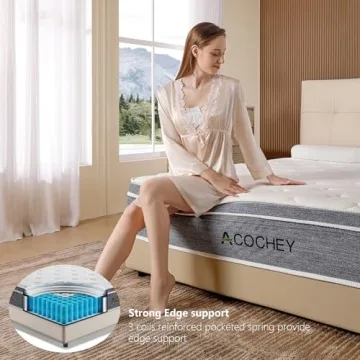 Acochey 10 Inch Queen Mattress - Comfort & Support in a Box