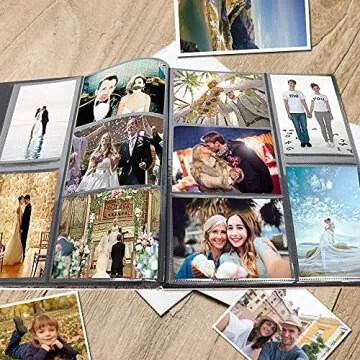 barsone Photo Picture Album 4x6 600 Photos, Large Capacity Wedding Family Anniversary Memo Photo Album Slots with PU Leather Cover 5 Per Page, Gift for Mother Father (Champagne Gold)