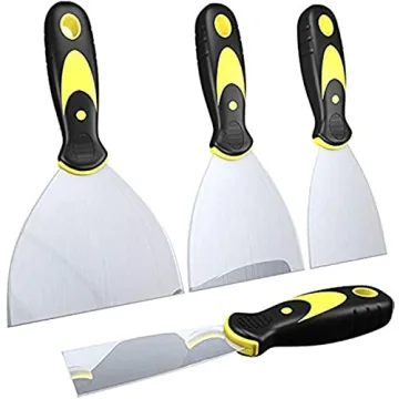 DEKEones Putty Knife Scrapers for Drywall Finishing - 4 Pack of Essential Tools