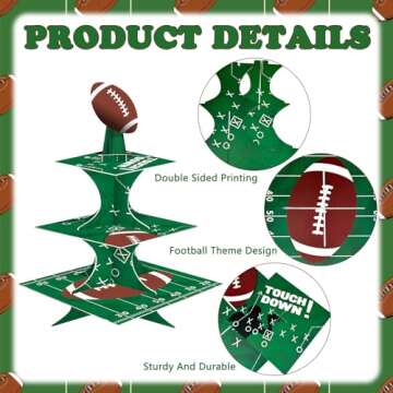 FRIDAY NIGHT Super Bowl Party Cupcake Stand for Celebrations