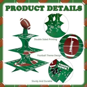 FRIDAY NIGHT Super Bowl Party Cupcake Stand for Celebrations