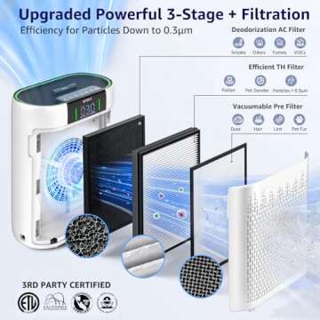 HEPA Air Purifiers for Home & Large Rooms - KNKA