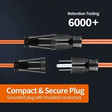 KTMC 25ft 16AWG Outdoor Extension Cord - Durable & Safe