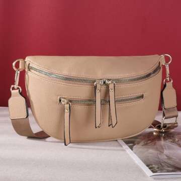 Montana West Crossbody Bags for Women Bum Bag Sling Purse with Adjustable Strap