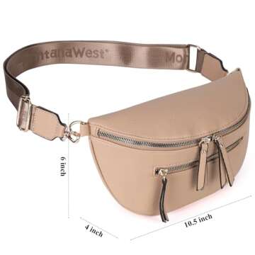 Montana West Crossbody Bags for Women Bum Bag Sling Purse with Adjustable Strap