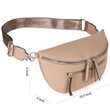 Montana West Crossbody Bags for Women Bum Bag Sling Purse with Adjustable Strap