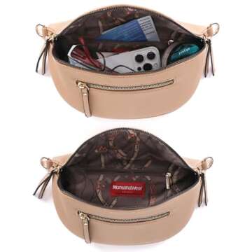 Montana West Crossbody Bags for Women Bum Bag Sling Purse with Adjustable Strap