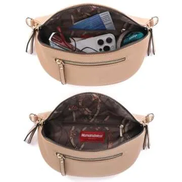 Montana West Crossbody Bags for Women Bum Bag Sling Purse with Adjustable Strap