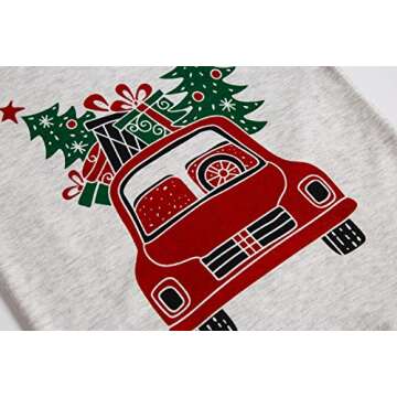 Little Boys Girls Christmas Pajamas Sets for Toddlers - 100% Cotton Dinosaur Planet Sleepwear