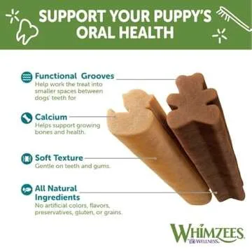 WHIMZEES Puppy Dental Chews - Grain-Free, Long Lasting