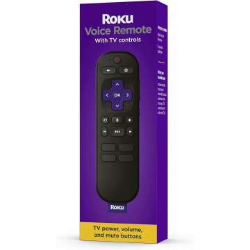 Roku Voice Remote - Powerful TV Control with Voice, Shortcuts & Easy Setup