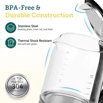 COSORI Electric Kettle Fast Boiling 6 Presets Keep Warm