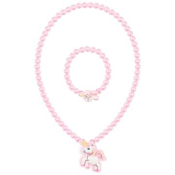 RR ROUND RICH DESIGN Kids Musical Jewelry Box for Girls with Drawer and Jewelry Set with Brave Unico...