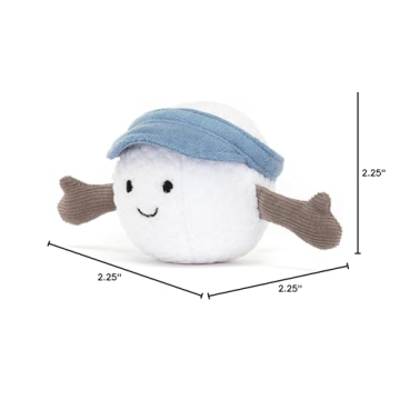 Jellycat Amuseables Golf Ball Plush Toy for Sports Fans