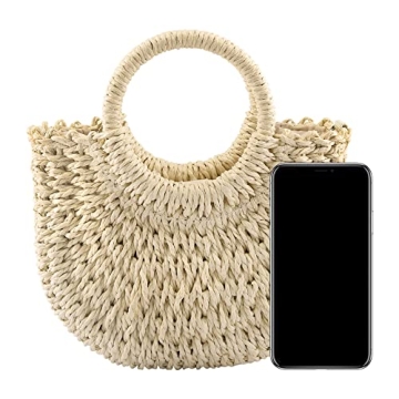 Ayliss Handmade Straw Handbag for Summer Beach Style