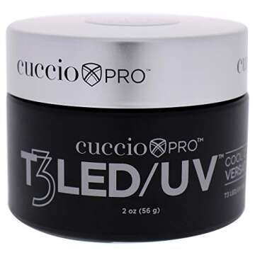 Cuccio Pro T3 LED/UV Cool Cure Versatility Gel - Controlled Levelling - Incredibly Flexible - Strong...