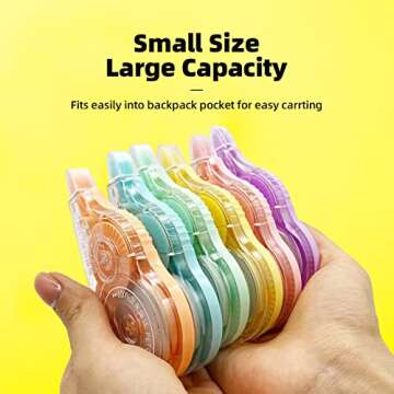 VIHOGFINT Correction Tape,Thickening With Core White Out Tape Pen for School Office Supplies,0.2 x 4...