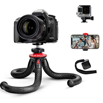 Tripod for iPhone, Fotopro Flexible Camera Tripod with Remote for iPhone 15, Waterproof and Anti-Cra...