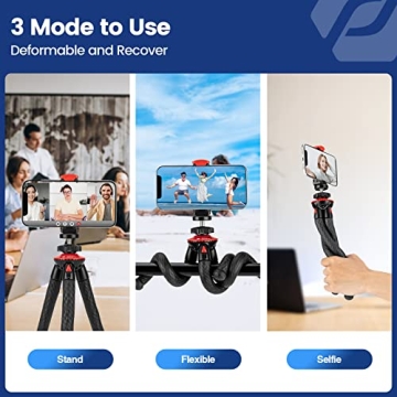 Fotopro Flexible Tripod for iPhone 15 and DSLR
