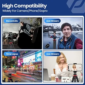 Fotopro Flexible Tripod for iPhone 15 and DSLR