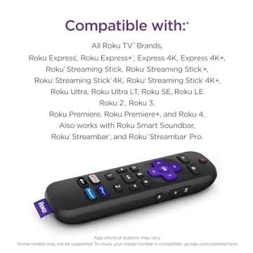 Roku Voice Remote Pro with Rechargeable Battery & Voice Control