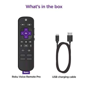 Roku Voice Remote Pro with Rechargeable Battery & Voice Control