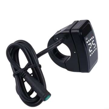 E Bike Screen, Waterproof ABS Shell Material Electric Bicycle DZ40 LCD Display Screen For Bafang 01, 02, HD Mid-mounted Motors 24V 36V 48V