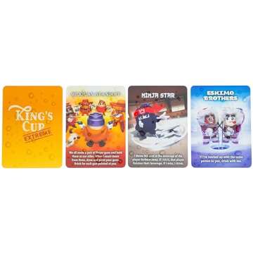 Lost Boy Entertainment King’s Cup Extreme - Party Games - Card Games for Adults - Drinking Games - Game Night - Date Night - Couples Games - Travel Games - Laugh and Drink - Get Buzzed