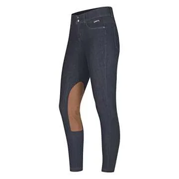 Kerrits Denim Knee Patch Breech for Equestrians