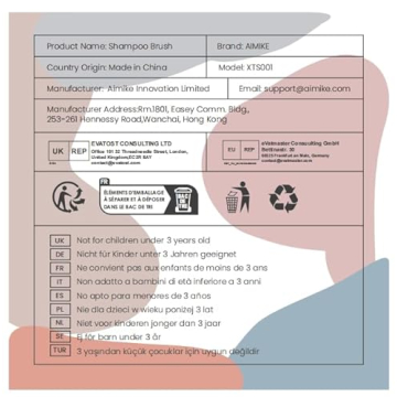 AIMIKE Scalp Massager Shampoo Brush for Hair Growth